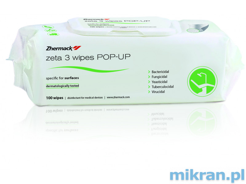 Zeta 3 Wipes POP-UP 100st Desinfecterende doekjes