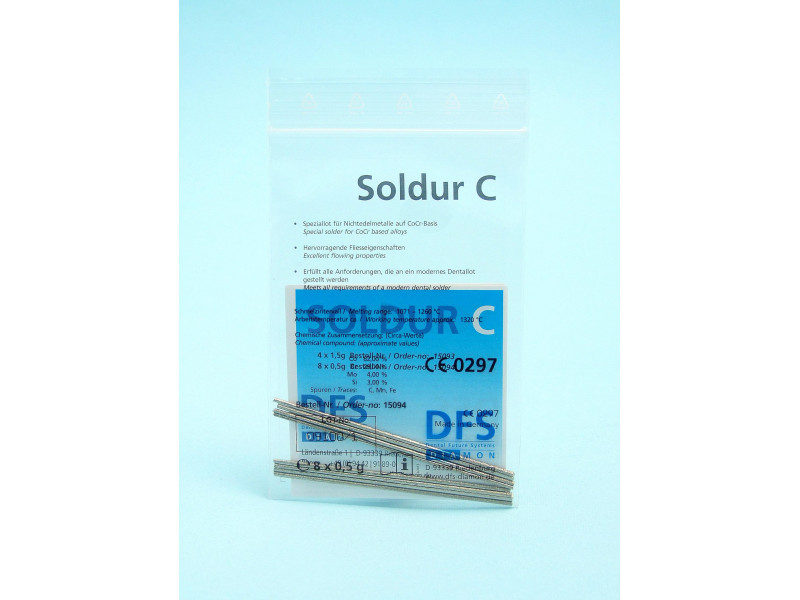 Soldur C CoCr-soldeer 4x1,5g