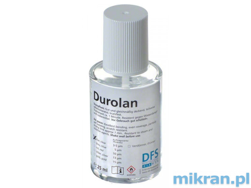 Outlet DFS Stumpflack Durolan kleurloos 3-5µ 25 ml korte houdbaarheidsdatum 11/05/2024