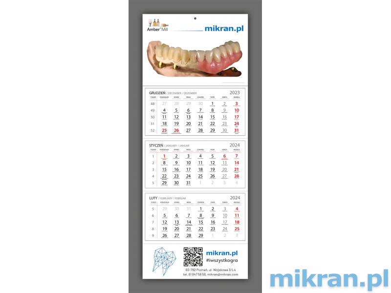 Mikran.pl kalender 2024 - GRATIS - voeg maximaal 2 kalenders toe aan uw bestelling