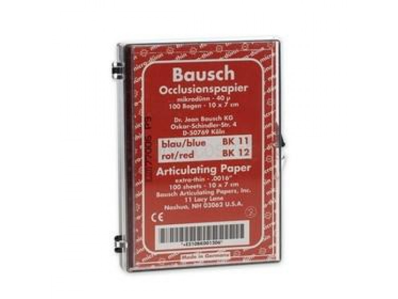 Overtrekpapier Bausch 10x7 cm, rood, BK 12