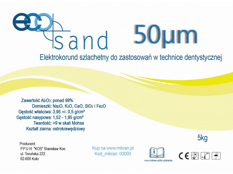 Prothetisch zand 50 µm 5kg
