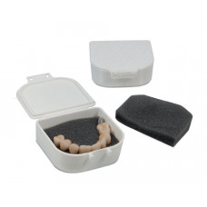 Witte transportdoos met spons 4,5x5,8x2cm 1 stuk of 100 stuks