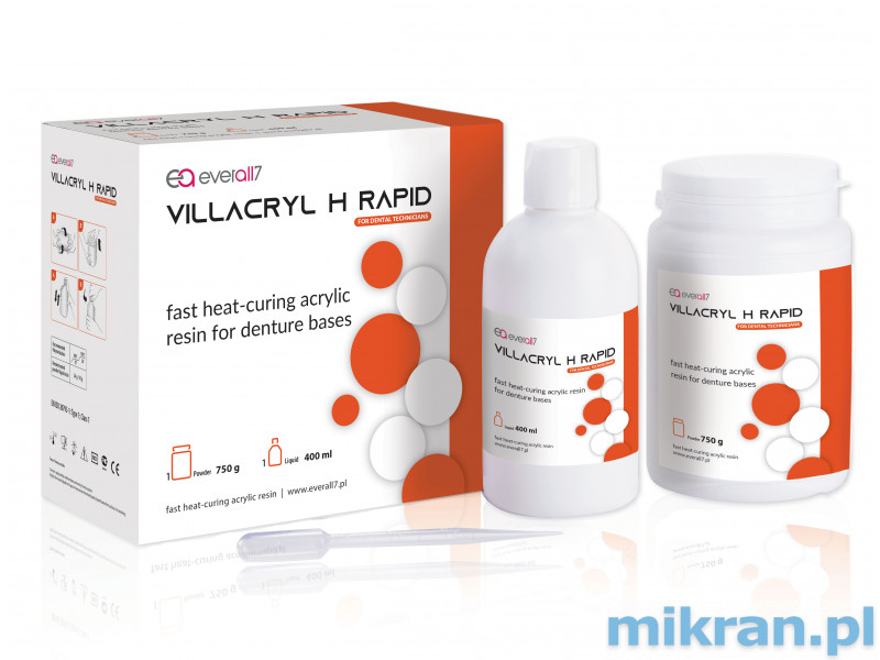 Villacryl H Rapid 750g/400ml + Villacryl S 100g/50ml SPECIALE AANBIEDING